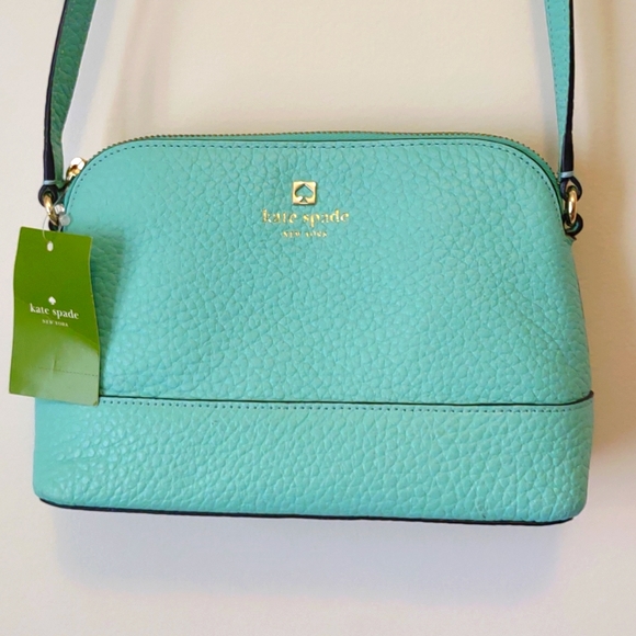 kate spade Handbags - Kate Spade leather teal small dome satchel